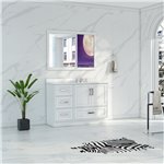 Virta Flow 44 Inch Floor Mount Single Sink Custom Vanity