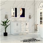 Virta Flow 48 Inch Floor Mount Double Sink Custom Vanity