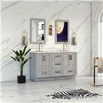 Virta Flow 52 Inch Floor Mount Double Sink Custom Vanity