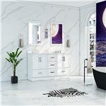 Virta Flow 52 Inch Floor Mount Double Sink Custom Vanity