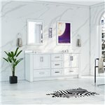 Virta Flow 58 Inch Floor Mount Double Sink Custom Vanity