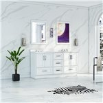 Virta Flow 72 Inch Floor Mount Double Sink Custom Vanity