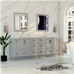 Virta Flow 80 Inch Floor Mount Double Sink Custom Vanity