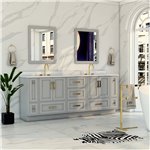 Virta Flow 83 Inch Floor Mount Double Sink Custom Vanity