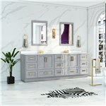 Virta Flow 87 Inch Floor Mount Double Sink Custom Vanity