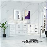 Virta Flow 87 Inch Floor Mount Double Sink Custom Vanity