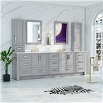 Virta Flow 102 Inch Floor Mount Double Sink Custom Vanity