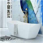 Venice 69" Freestanding Acrylic Bathtub in a White Finish