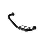 Virta 17" Grab Bar with Soap Basket Right Side