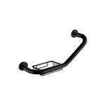 Virta 17" Grab Bar with Soap Basket Left Side