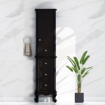 Virta Tempo 19 Inch Solid Wood Floor Mount Linen Tower