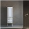 Virta Whitestar 18 Inch Solid Wood Floor Mount Linen Tower in a White Finish