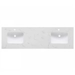 Virta 73 Quartz Double Sink Vanity Countertop