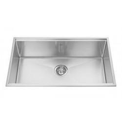 Kindred KCS30 18 gauge Designer Series topmount single bowl 10 mms radius includes grid glass board with cutting mats and sta...
