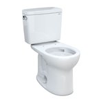 TOTO CST775CEFRG DRAKE 2PC ROUND FRONT TOILET 1.28GPF RIGHT HAND LEVER