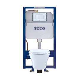 TOTO CWT437237MFG MH D SHAPE WALL HUNG TOILET SS237R WT172M CT437FGT20 