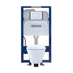 TOTO CWT437237MFG MH D SHAPE WALL HUNG TOILET SS237R WT172M CT437FGT20 