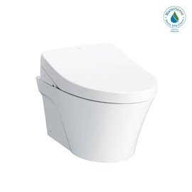 TOTO CWT4263046CMFG AP ELONG WH TOILET WASHLET MATTE SILVER BASIC RD DUAL PP