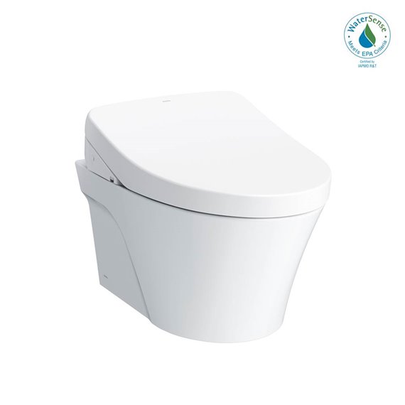 TOTO CWT4263056CMFGA AP ELONG WH TOILET WASHLET AF MATTE SILVER BASIC RD DUAL PP