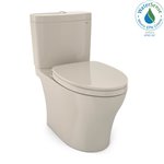 TOTO MS446124CEMFG AQUIA IV 2PC UH TLT WASHLET PLUS WITH SEAT 1.28GPF 0.8GPF 