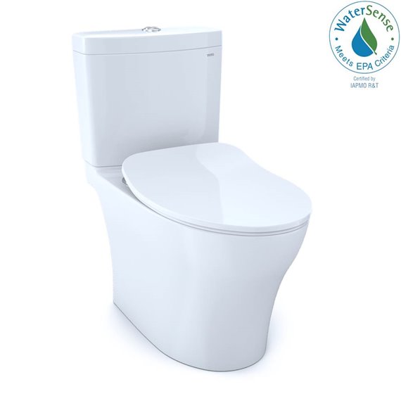 TOTO MS446234CEMFG AQUIA IV 2PC TOILET WASHLET PLUS WITH SEAT 1.28GPF 0.8GPF 