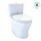TOTO MS646124CEMFG AQUIA IV 1PC UH TOILET WSHLT PLUS WITH SEAT 1.28GPF 0.8GPF 