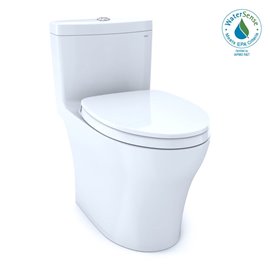 TOTO MS646124CEMFG AQUIA IV 1PC UH TOILET WSHLT PLUS WITH SEAT 1.28GPF 0.8GPF 