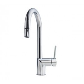 Kindred KFPD1100 Gooseneck pull down spray faucet dual stream Chrome