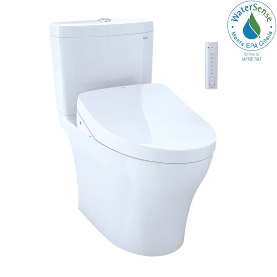 TOTO MW4463046CEMGA 2PC AQUIA IV WASHLET WITH S500E SW3046AT40 AND A. FLUSH THU765