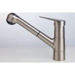 Kindred KFPOS150 Pull out spray faucet all satin nickel finish