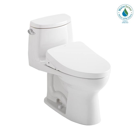 TOTO MW6043046CUFGA 1PC ULTRAMAX 1G WITH WASHLET S 500E AND AFLUSH 1.28GPF 