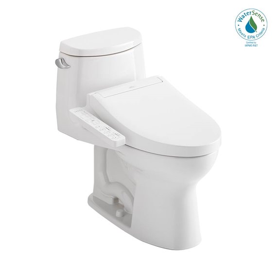 TOTO MW6043084CEFG 1PC ULTRAMAX WITH WASHLET C5 1.28GPF 