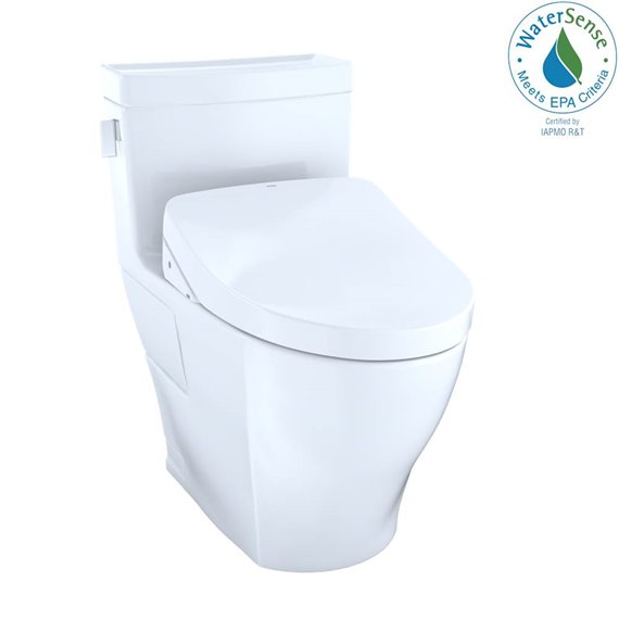 TOTO MW6243046CEFGA 1PC LEGATO WASHLET WITH S500E SW3046AT40 AND AUTO FLUSH THU767