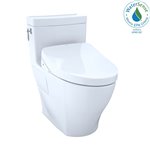 TOTO MW6263046CEFGA 1PC AIMES WASHLET WITH S500E SW3046AT40 AND AUTO FLUSH THU767