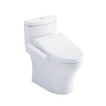 TOTO MW6463074CEMFG AQUIA IV 1PC WITH WASHLET C2 1.28 0.8 GPF