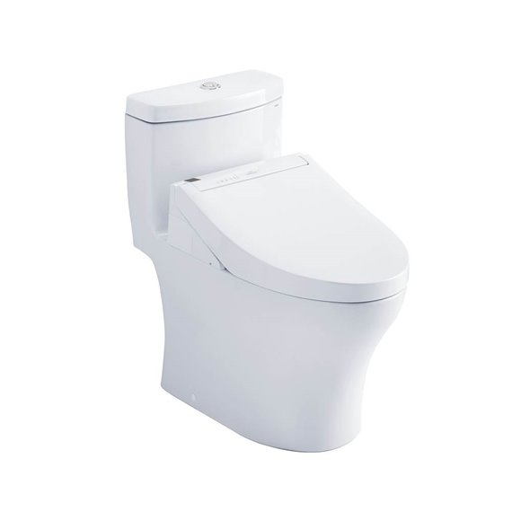 TOTO MW6463084CEMFG AQUIA IV 1PC WITH WASHLET C5 1.28 0.8 GPF