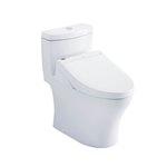 TOTO MW6463084CEMFG AQUIA IV 1PC WITH WASHLET C5 1.28 0.8 GPF