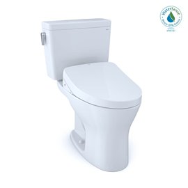 TOTO MW7463046CEMGA DRAKE 2PC TOILET AUTO FLUSH WITH S500E CEFIONTECT WASHLET PLUS