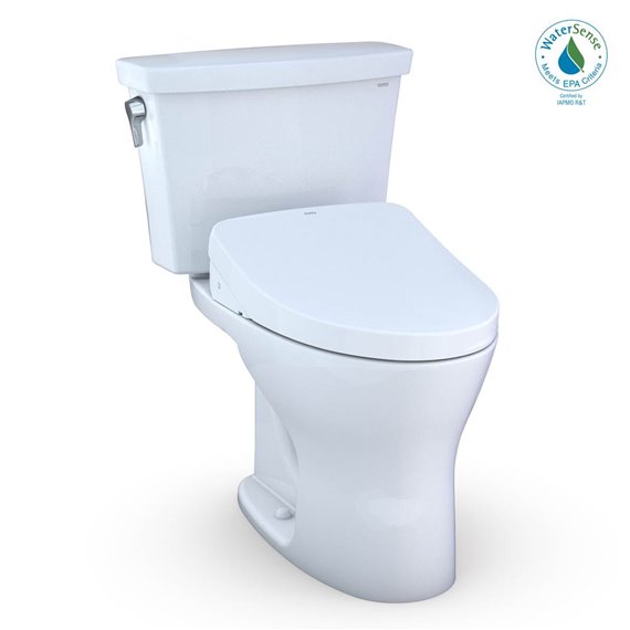 TOTO MW7483046CEMFG.10 10 DRAKE 2PC UH TLT WITH S500E 1.28 AND0.8 CEFIONTECT WASHLET