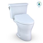 TOTO MW7483046CEMFG.10 10 DRAKE 2PC UH TLT WITH S500E 1.28 AND0.8 CEFIONTECT WASHLET