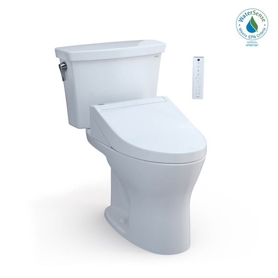 TOTO MW7483084CEMFG.10 10 DRAKE 2PC TRANS. UH WITH WASHLET C5 1.28 AND 0.8GPF