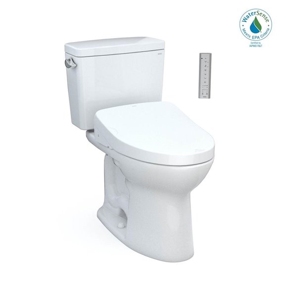 TOTO MW7763046CEFG.10 DRAKE 2PC 10 TOILET WITH S500E 1.28GPF CEFIONTECT WASHLET PLUS