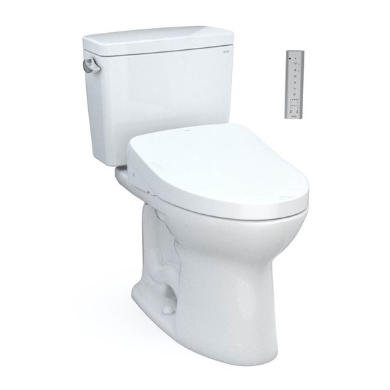 TOTO MW7763046CSFG.10 DRAKE 2PC 10 TOILET WITH S500E 1.6GPF CEFIONTECT WASHLET PLUS