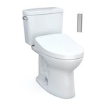 TOTO MW7763046CSFG.10 DRAKE 2PC 10 TOILET WITH S500E 1.6GPF CEFIONTECT WASHLET PLUS