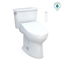 TOTO MW7863084CEFG.10 DRAKE TRANSITIONAL 10" WITH C5 1.28GPF CEFIONTECT WASHLET PLUS