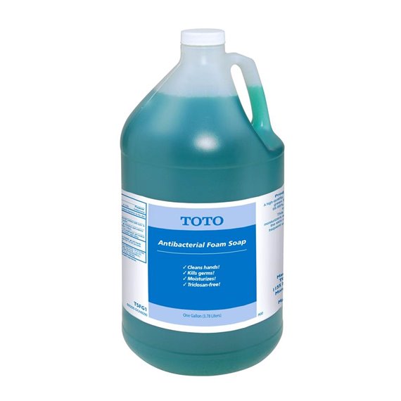 TOTO TSFG1 SOAP FOAM ANTIBACTERIAL 1GALLON PACK4 TRICLOSAN FREE