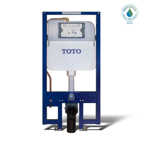 TOTO WT173M IN WALL TANK SYSTEM WITH COPPER PIPE 1.28GPF AND .9GPF FOR CCT