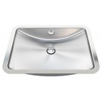 Kindred KSOWB1420U 18 ga stainless steel undermount handwash basin with front overflow