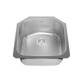 Kindred KSS2UA Single bowl undermount sink 18 gauge crease bowl bottom