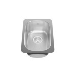 Kindred KSS3UA Single bowl undermount sink 18 gauge crease bowl bottom